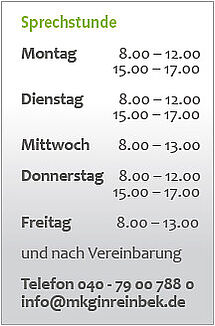 Sprechzeiten